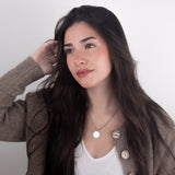 Custom Zicornia Round Necklace - Image - Silver