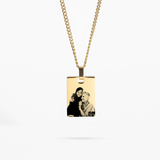 Collana personalizzata con immagine di animale domestico - Gold
