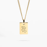 Custom Necklace Handwriting - Gold