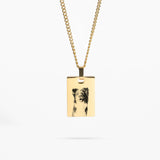 Collier personnalisé avec image d'animal de compagnie- Gold