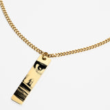 Individuell gestaltete Halskette mit Augenmotiv Gold