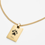 Collana personalizzata con scritta a mano - Gold