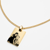 Collana personalizzata con immagine di animale domestico - Gold