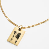 Collier personnalisé avec image d'animal de compagnie- Gold