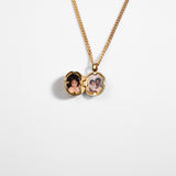 Collier médaillon rond– Silver