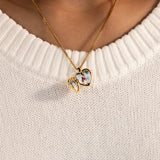 Heart Locket Necklace - Gold