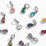 Birthstone Pear - Silver