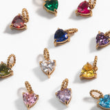 Birthstone Heart - Gold
