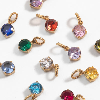 Birthstone Round - Gold