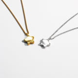 Star Locket Necklace - Silver