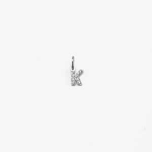 Charm Zicornia Initial K - Silver