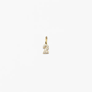 Charm Zicornia Number 2 - Gold