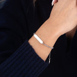 Custom Zicornia Bracelet - Eyes - Silver (memorial)