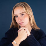 Custom Zicornia Bracelet - Eyes - Silver (memorial)