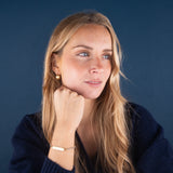 Bracelet en zicorne personnalisé-Yeux- Gold