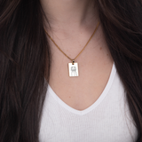 Collier personnalisé contour d'animal de compagnie- Gold