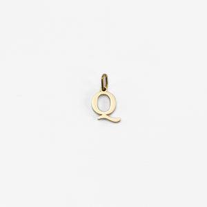Charm Initial Q - Gold