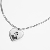 Custom Zicornia Heart Necklace - Image - Silver (memorial)