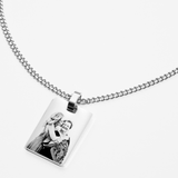 Collana personalizzata con immagine di animale domestico - Silver