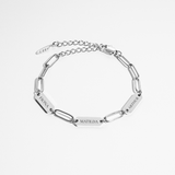 Bracciale Clip 3 Piastre - Silver