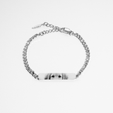 Pulsera personalizada de circonitas - Ojos - Silver