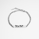 Maßgefertigtes Zirkonia-Armband – Augen – Silver