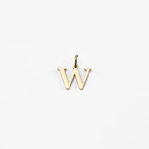 Charm Initial W - Gold
