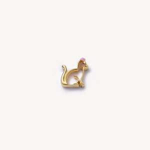Glass Locket Charm — Cat