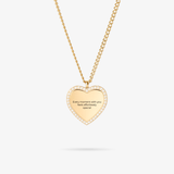 Collana personalizzata con cuore di zirconi - Testo - Gold