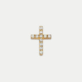 Glass Locket Charm — Cross