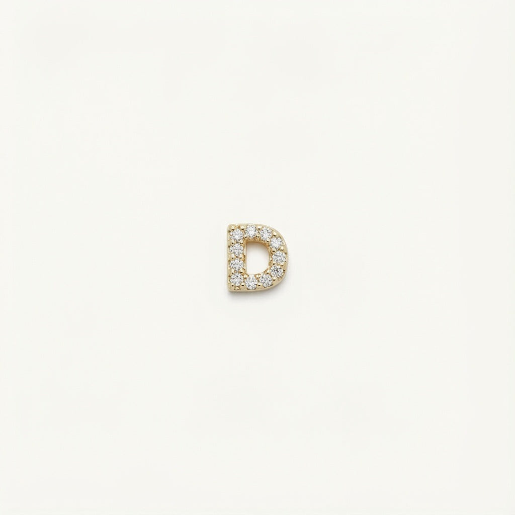 Glas-Medaillon-Charm – Initialen