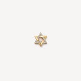 Glass Locket Charm — Star of David