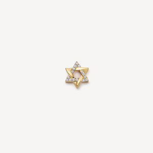 Glass Locket Charm — Star of David