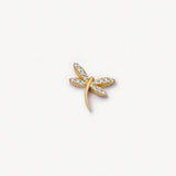 Glass Locket Charm — Dragonfly