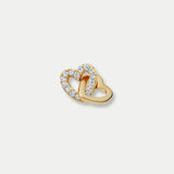 Glas-Medaillon-Charm – Schmetterling