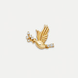 Glass Locket Charm — Dove of Hope