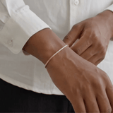Snake Chain Bracelet - Silver ( for him )