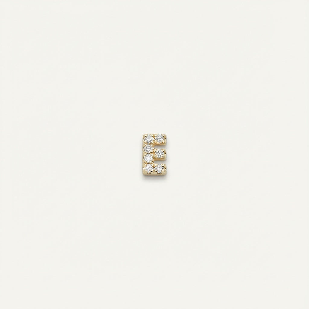 Glas-Medaillon-Charm – Initialen