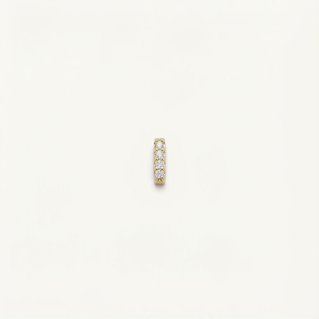 Glas-Medaillon-Charm – Initialen