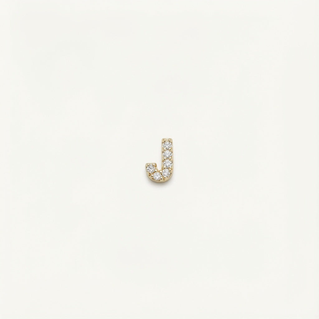 Glas-Medaillon-Charm – Initialen