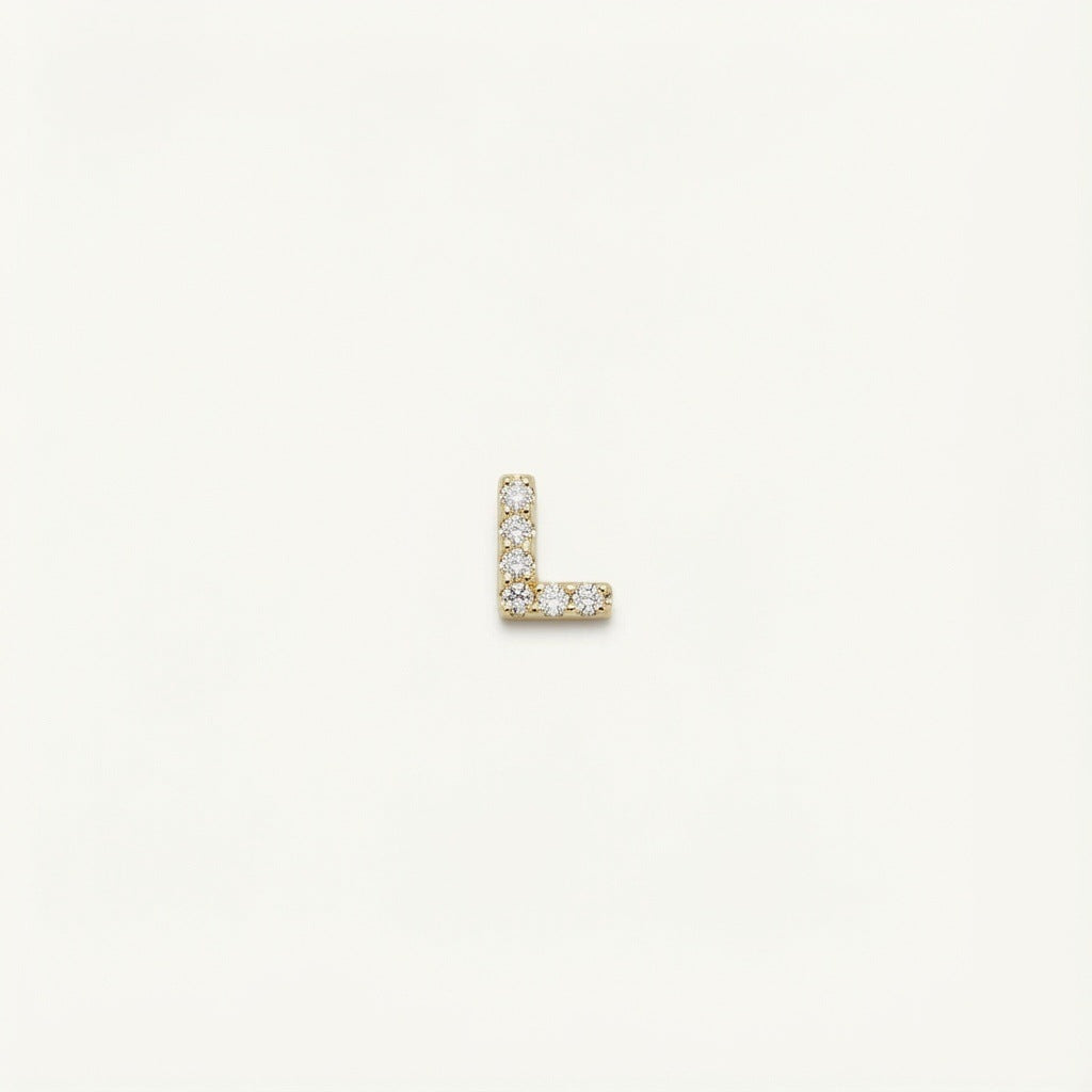 Glas-Medaillon-Charm – Initialen