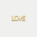 Glass Locket Charm — Love