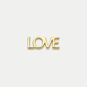 Glass Locket Charm — Love