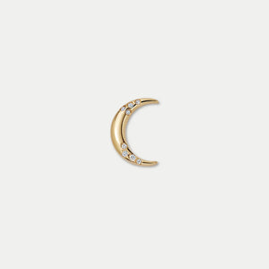 Glass Locket Charm — Moon
