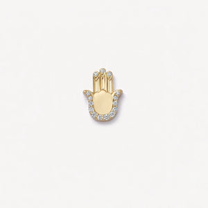 Glass Locket Charm — Hand of Protection
