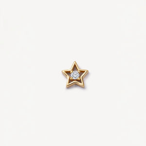 Glass Locket Charm — Star