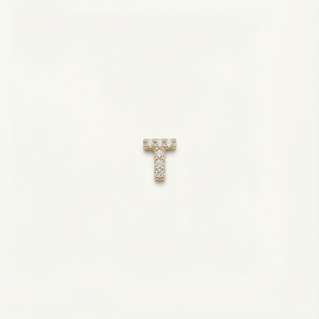 Glas-Medaillon-Charm – Initialen