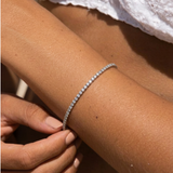 Tennis Chain Bracelet - Silver